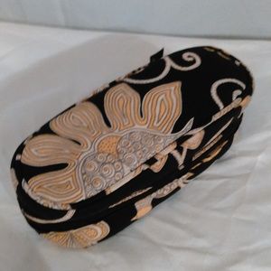 Vera Bradley Yellow/Black Eye Glass Holder